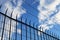 Spiked Fence Silhouette