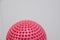 Spiky massage ball isolated on the white background.Flat feet correction exercise.half balance massage balls. rubber ball for self