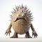 Spiky Monster Figurine On White Background - Inspired By Filip Hodas