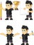 Spiky Rocker Boy Customizable Mascot 3