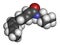 Spilanthol molecule. Local anesthetic present in Acmella oleracea toothache plant. 3D rendering. Atoms are represented as.