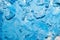 Spilled blue paint art background colored foam