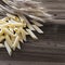Spilled raw pennoni pasta