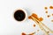 Spilled Soy Sause Isolated, Teriyaki Drops, Oyster Sauce, Balsamic Vinegar Puddles on White Background