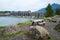 The Spillway at the Bonneville Dam, Cascade Locks, Oregon