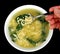 Spinach egg drop soup