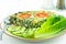 Spinach and feta cheese quiche