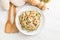 spinach fettuccini pasta with shrimp