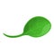 Spinach leaf icon, cartoon style