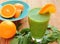 Spinach and orange smoothie