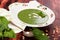 Spinach soup.