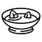 Spinach soup icon, outline style