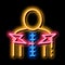 Spinal Pain neon glow icon illustration