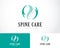 spine care logo creative hand clinic massage sign symbol emblem health