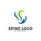 Spine Care logo design concept vector. Chiropractic logo template. Medical Spine Logo vector