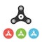 Spinner flat simple vector icon