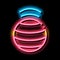 spinning ball neon glow icon illustration