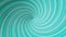 Spinning colorful funnel of curved lines, seamless loop. Animation. Beautiful turquoise rotating tornado, hypnotic