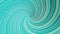 Spinning colorful funnel of curved lines, seamless loop. Animation. Beautiful turquoise rotating tornado, hypnotic