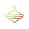 Spinning icon gradient yellow green red colour chinese new year symbol perfect