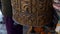 Spinning Tibetan Prayer Wheel in Kathmandu, Nepal