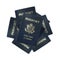 Spinning Unitd States passports