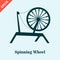 Spinning wheel design vector icon template illustration