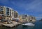 Spinola Bay in the Town St. Julians, Malta