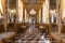 Spinola Palace. Corridor in luxury baroque style, old palace, nobody