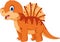 Spinosaur`s funny and adorable smile