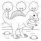 Spinosaurus Coloring Page for Kids
