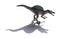 Spinosaurus toy with shadow