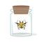 Spiny Orb Weaver Spider in Glass Bottle