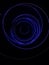 Spiral blue neon light abstract pattern