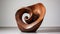 Spiral Bronze Sculpture: A Swirling Vortex Of Curvaceous Simplicity