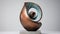 Spiral Bronze Sculpture: Vibrant And Textured Art Inspired By Henry Moore