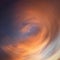 Spiral clouds in sky