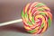 Spiral colorful lollipop