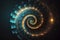 spiral concentric, Generative AI