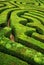 A spiral confusing hedgerow spiral maze