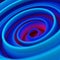 Spiral curve shape abstract 3D rendering with DOF