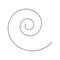 Spiral design element. Swirl, twirl, vortex, vertigo icon and symbol