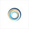 Spiral design logo. Round logo design. Creative logo. Web logo. Colorful logo.
