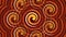 Spiral fireballs, abstract fractal wallpaper