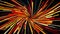 Spiral fireworks made of multicolored lines and particles, Computer generated. 3d rendering of an abstract background.