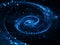 Spiral galaxy in deep space