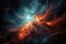 Spiral galaxy, planets, nebulae and black hole in stunning cosmic scene., generative IA