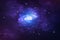 Spiral galaxy in space nebula, stardust, universe