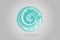 Spiral green wave logo vector image