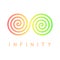 Spiral. Infinity icon. Logo design. Vector.